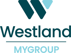 Stacked logo of Westland MyGroup.